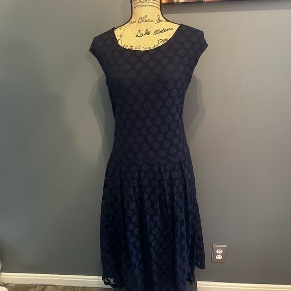 Alfani Navy blue polkadot dress Pre owned - Picture 8 of 9